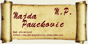 Majda Paučković vizit kartica